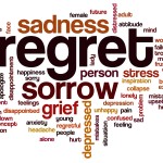 Regret word cloud concept