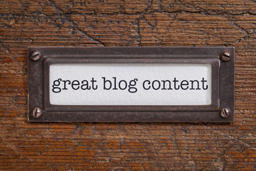 great blog content label