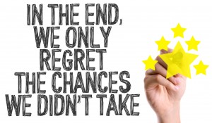 Hand writing: In The End We Only Regret the Chances We Didn't Take